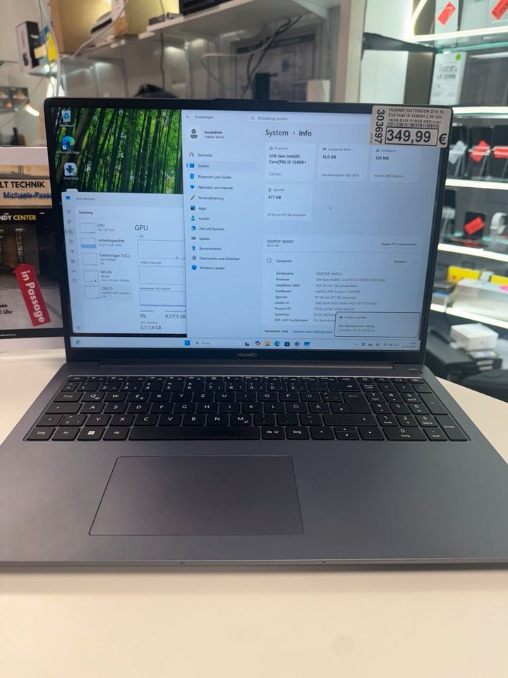 HUAWEI MATEBOOK D16 – 16 Zoll Intel i5 Hauptbild