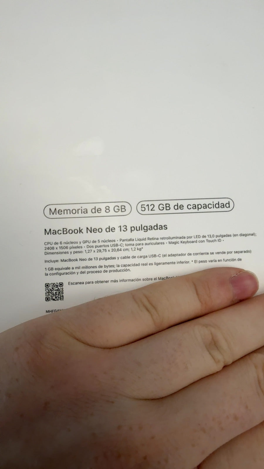Apple Notebook MacBook Neo 13 Zoll 8GB 512GB