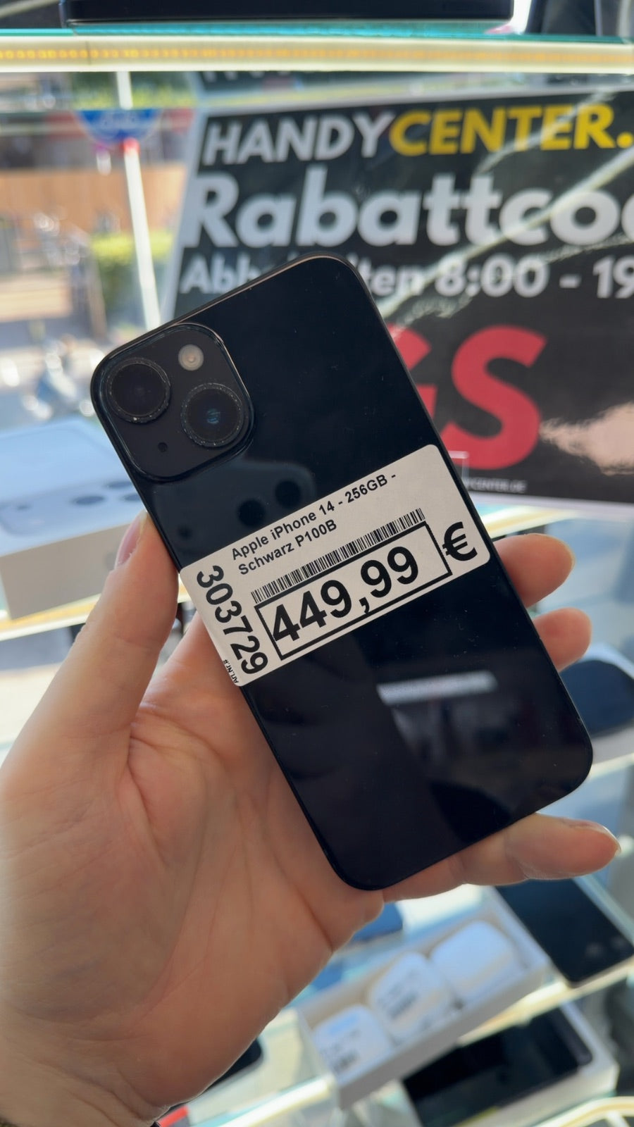 Apple iPhone 14 - 256GB - Schwarz P100B Hauptbild