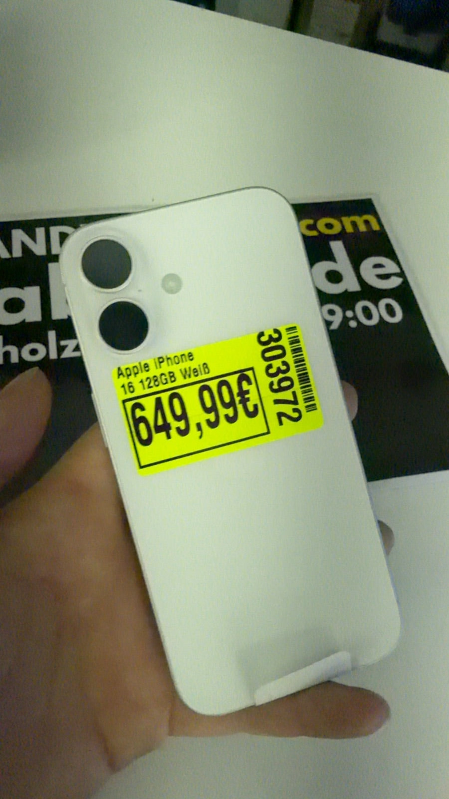 Apple iPhone 16 128GB Weiß Hauptbild