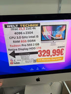 Apple iMac 21,5 Zoll 4K mit Radeon Pro 555