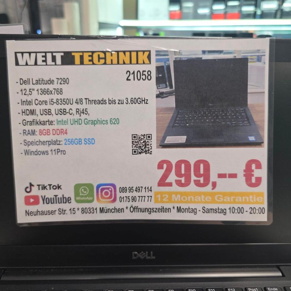Dell Latitude 7290 Intel Core i5-8350U Laptop Zweitbild