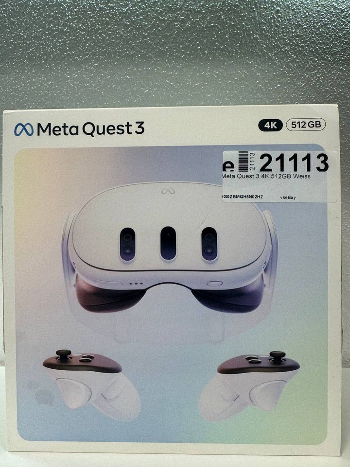 Meta Quest 3 512GB Weiss – VR-Headset Hauptbild