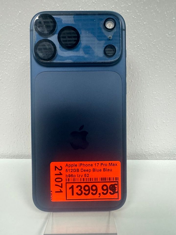 Apple iPhone 17 Pro Max 512GB Deep Blue Hauptbild