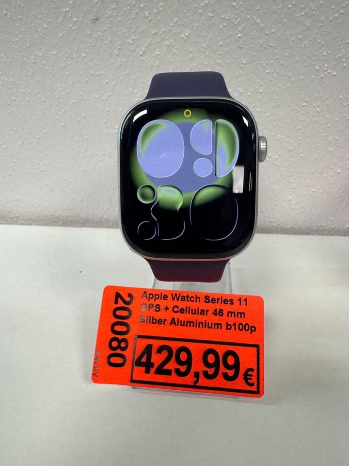 Apple Watch Series 11 GPS + Cellular 46 mm Silber Aluminium b100p