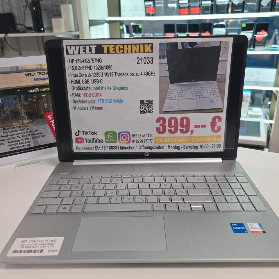 HP 15S-FG5757NG Laptop 15,6" FHD