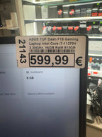 ASUS TUF Dash F15 Gaming Laptop Intel Core i7