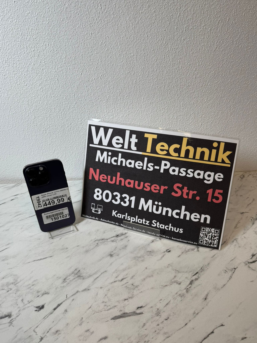 Apple iPhone 14 Pro 256GB Lila p84b neues LCD